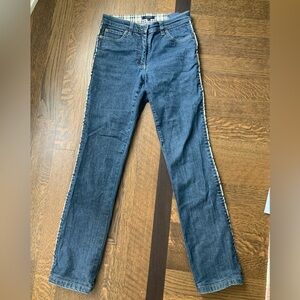 BURBERRY LONDON Straight Leg Women’s Dark Wash Denim Jeans Authentic Size 26